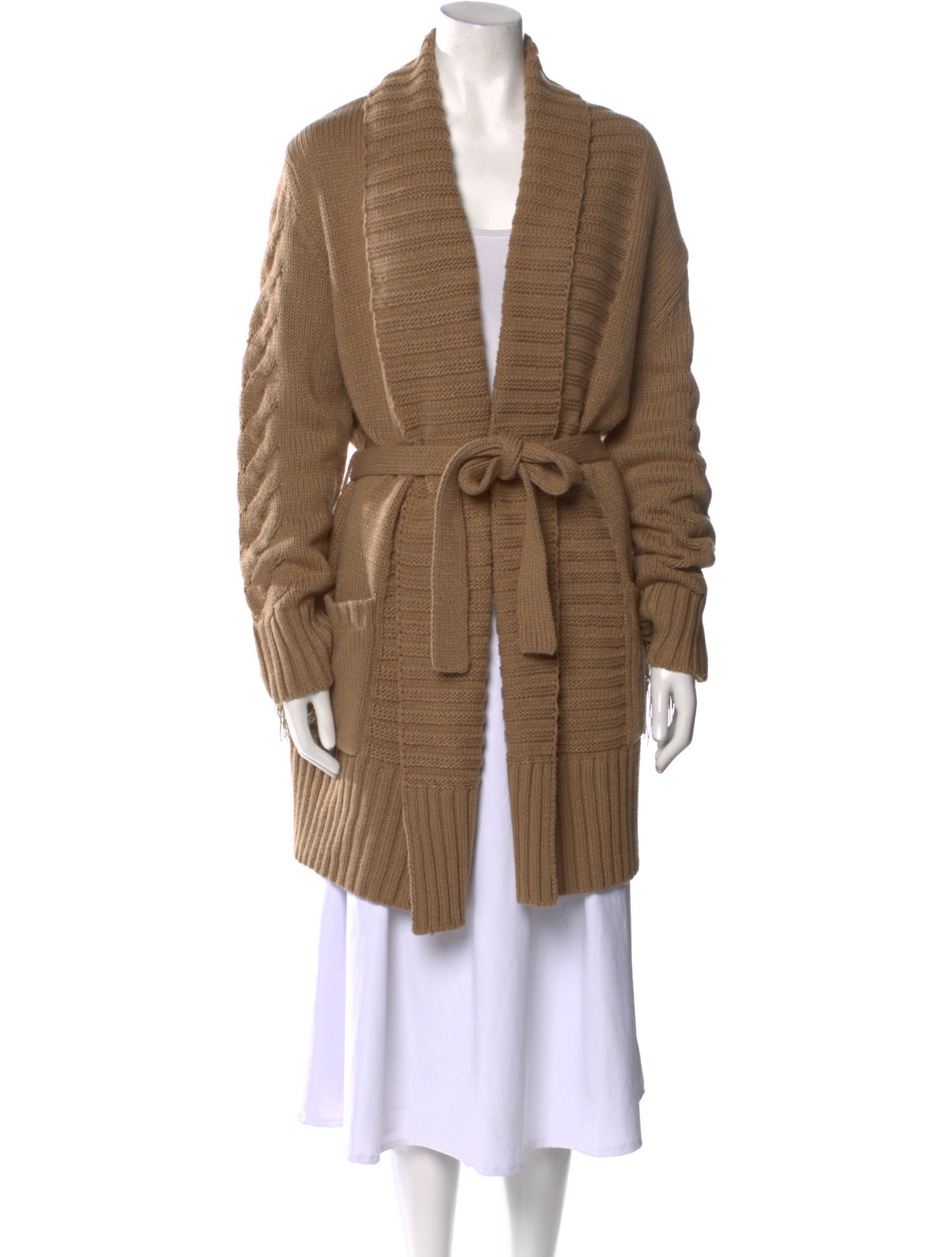 Understated Leather V-Neck Sweater