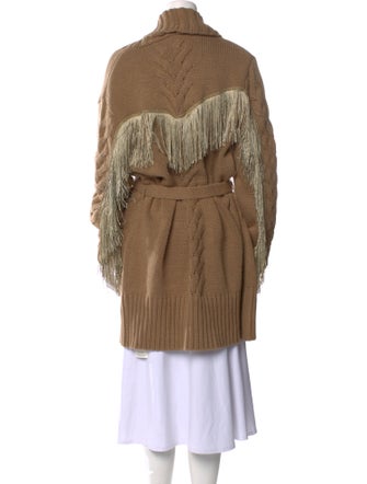 Understated Leather V-Neck Sweater