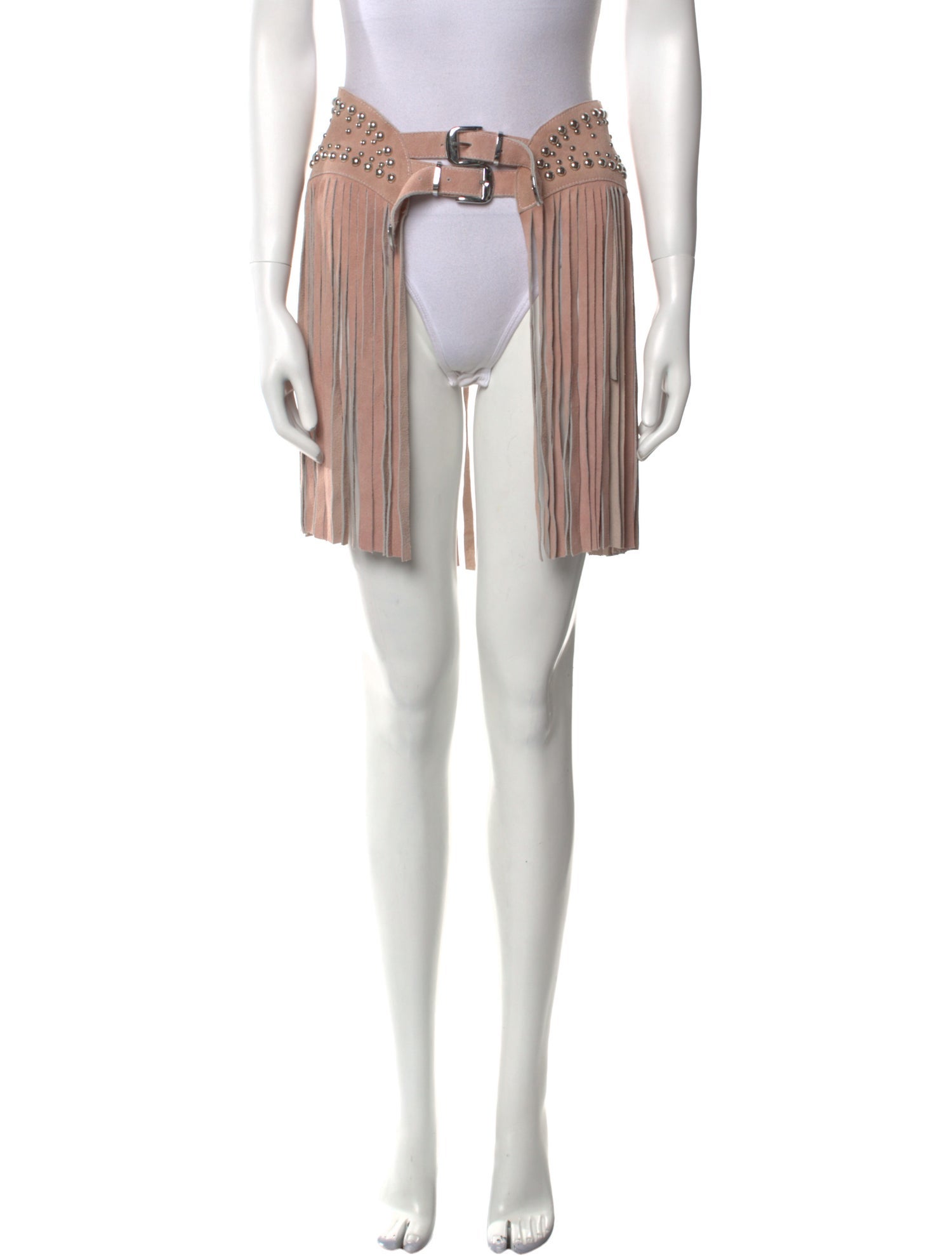 Understated Leather Leather Mini Skirt