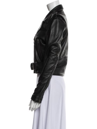 Understated Leather Leather Biker Jacket