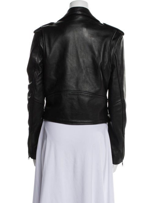 Understated Leather Leather Biker Jacket