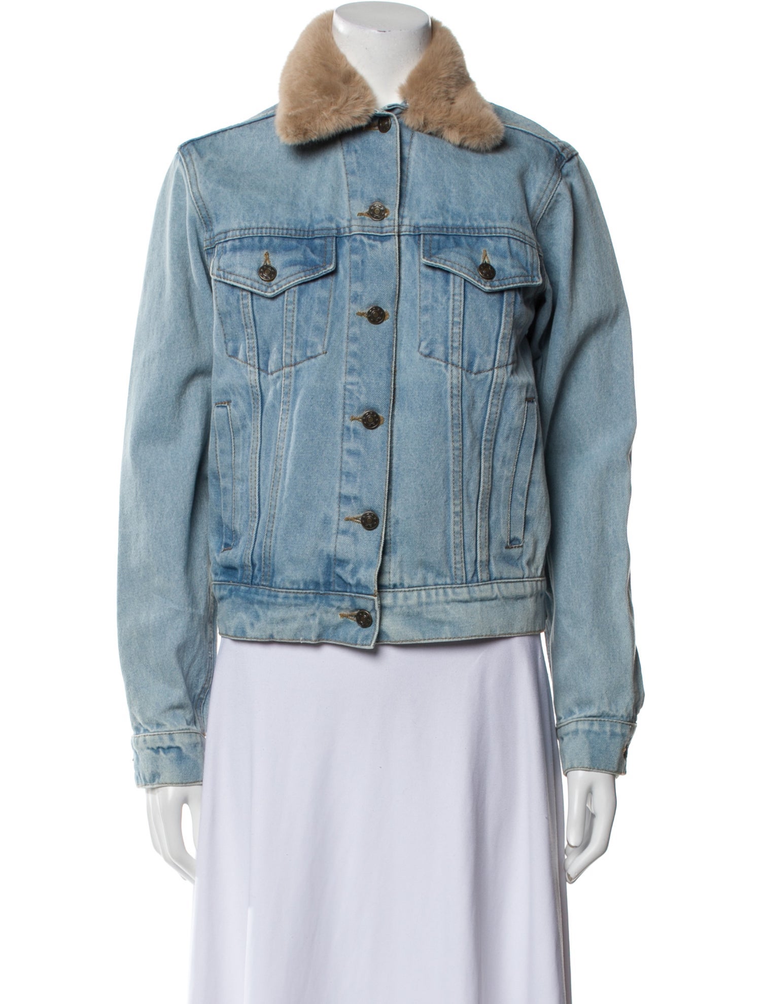 Understated Leather Denim Jacket