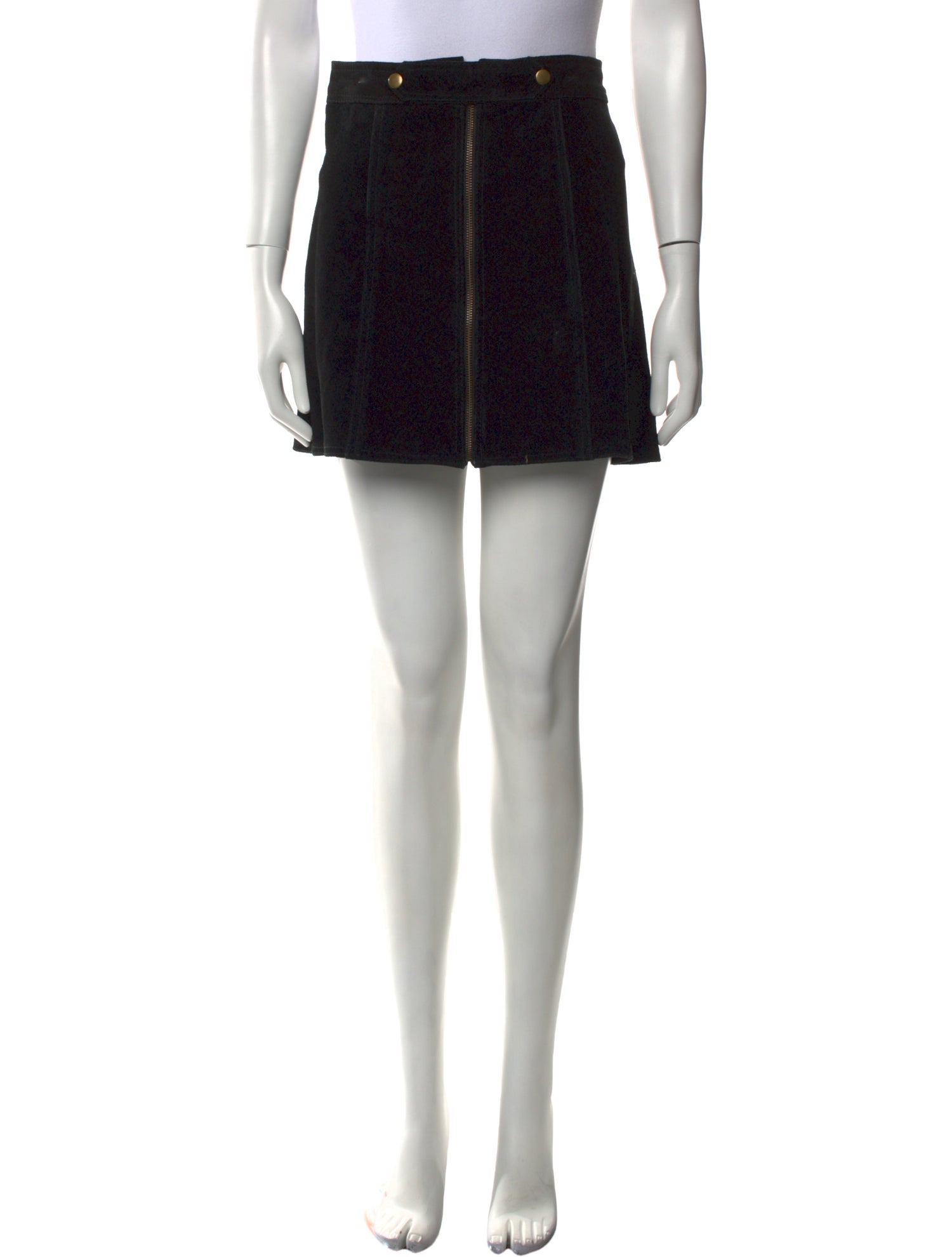 Understated Leather Leather Mini Skirt