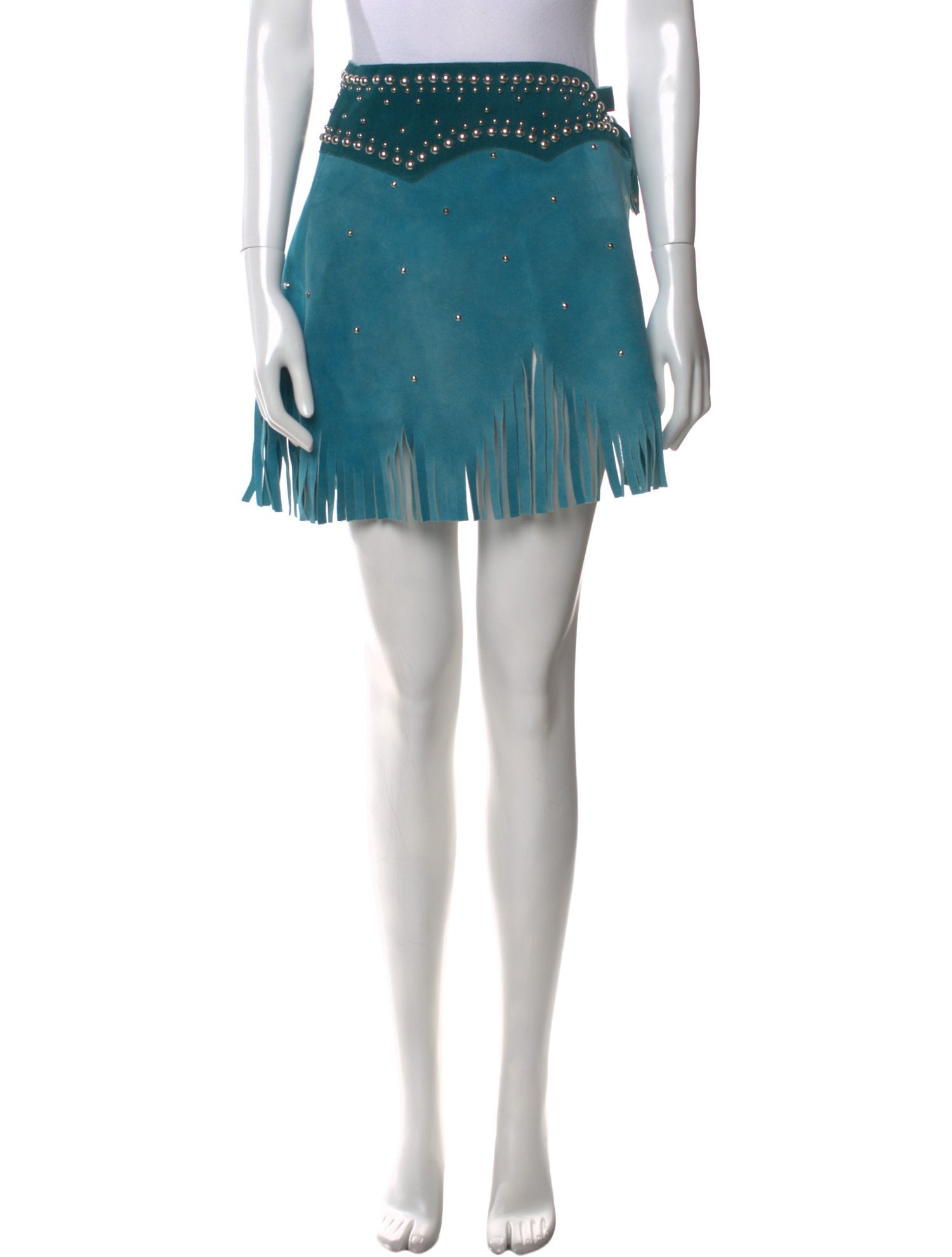 Understated Leather Leather Mini Skirt