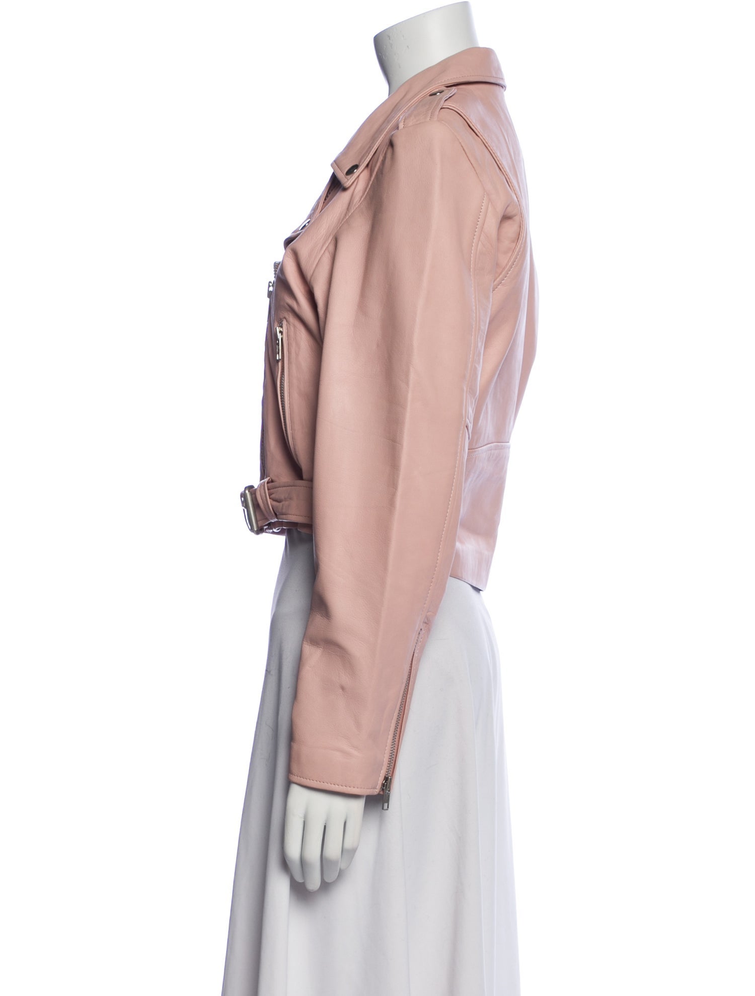 Understated Leather Leather Biker Jacket