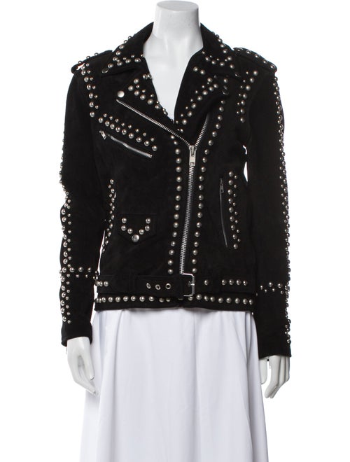 Understated Leather Suede Biker Jacket