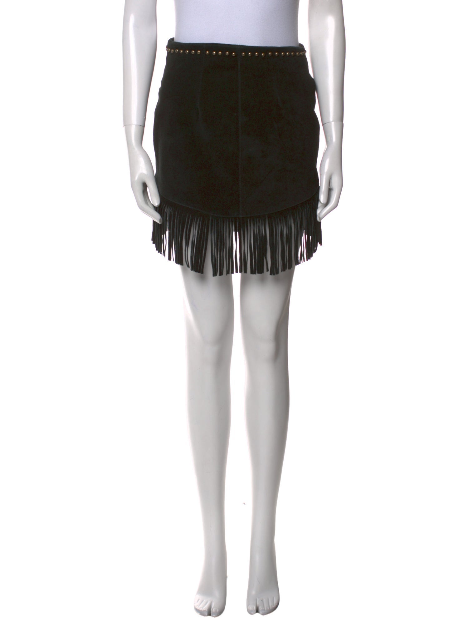 Understated Leather Leather Mini Skirt