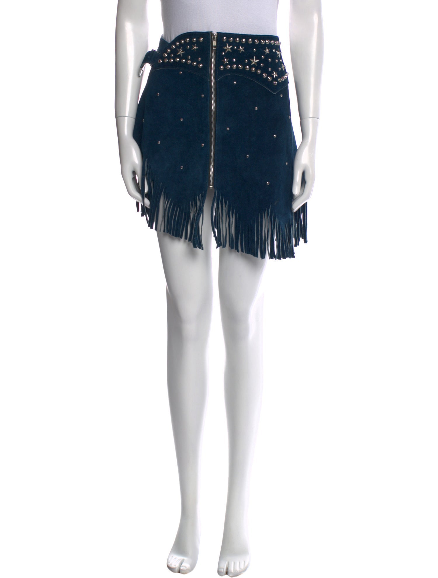 Understated Leather Vintage Mini Skirt