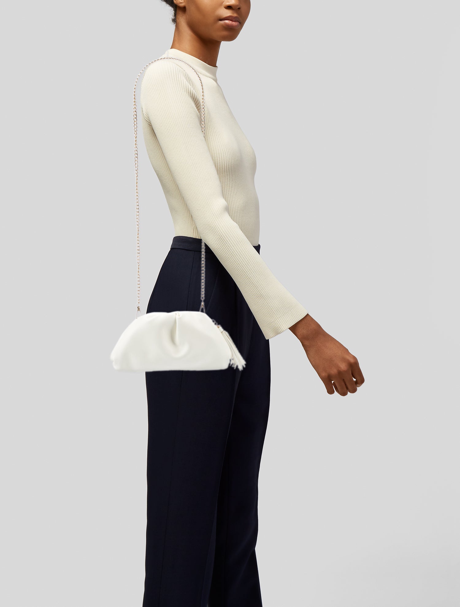 Understated Leather Leather Clutch