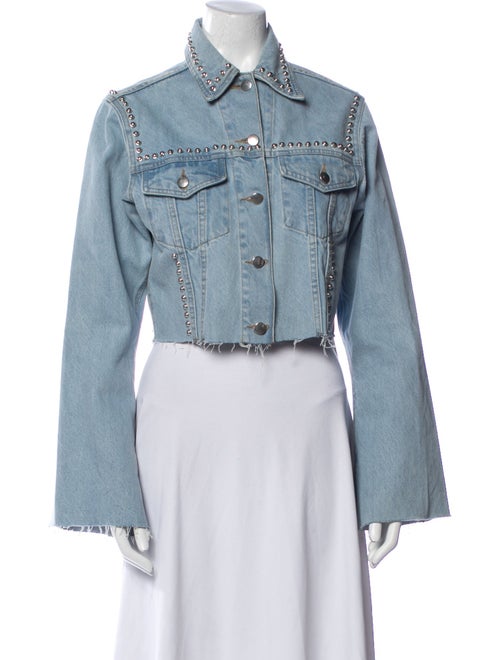 Understated Leather Leather Denim Jacket