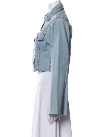 Understated Leather Leather Denim Jacket