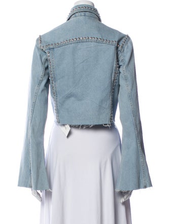 Understated Leather Leather Denim Jacket