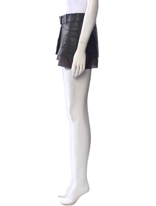 Understated Leather Leather Mini Skirt