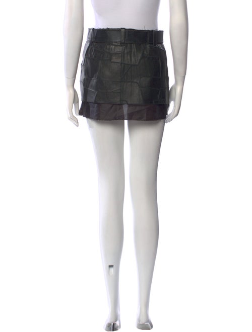 Understated Leather Leather Mini Skirt