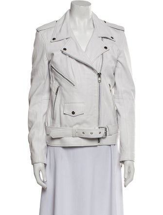 Understated Leather Leather Biker Jacket