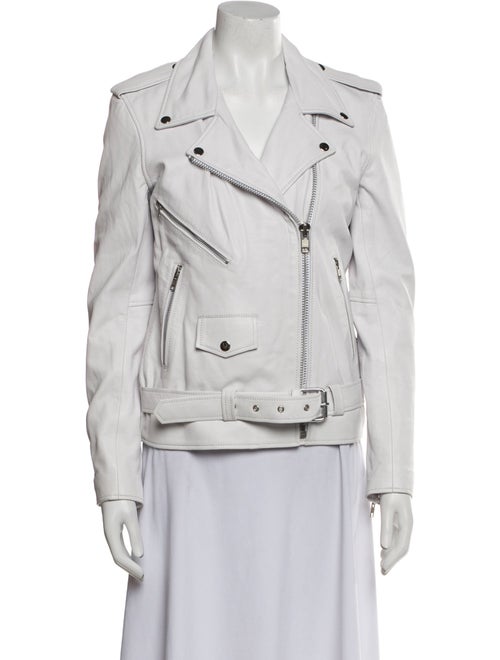 Understated Leather Leather Biker Jacket