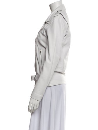 Understated Leather Leather Biker Jacket