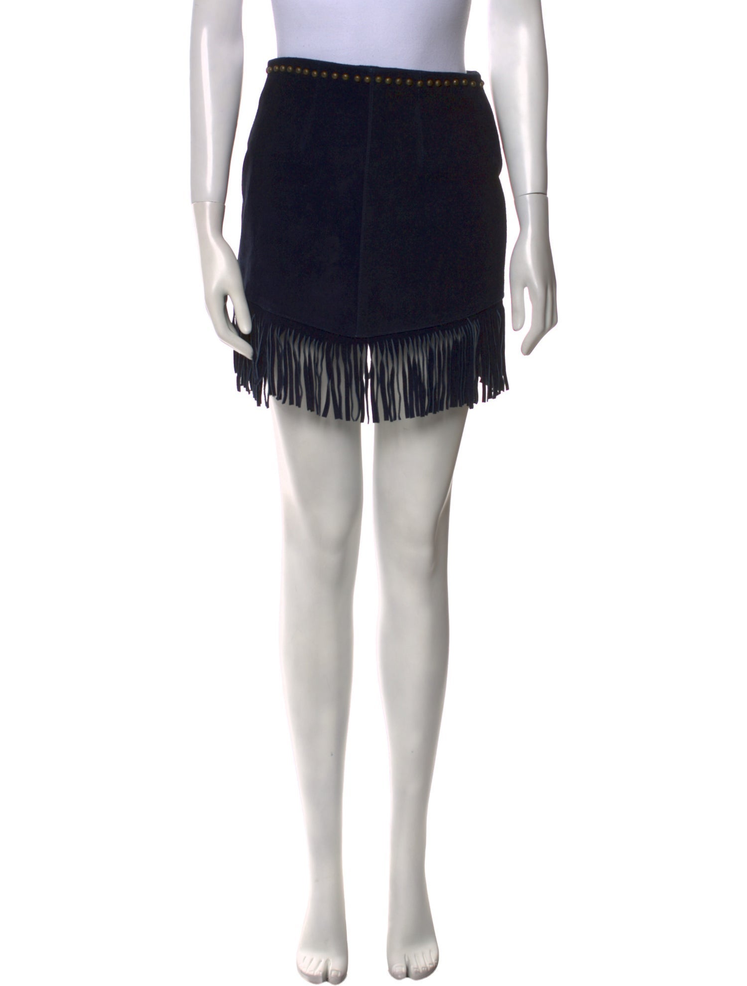 Understated Leather Leather Mini Skirt