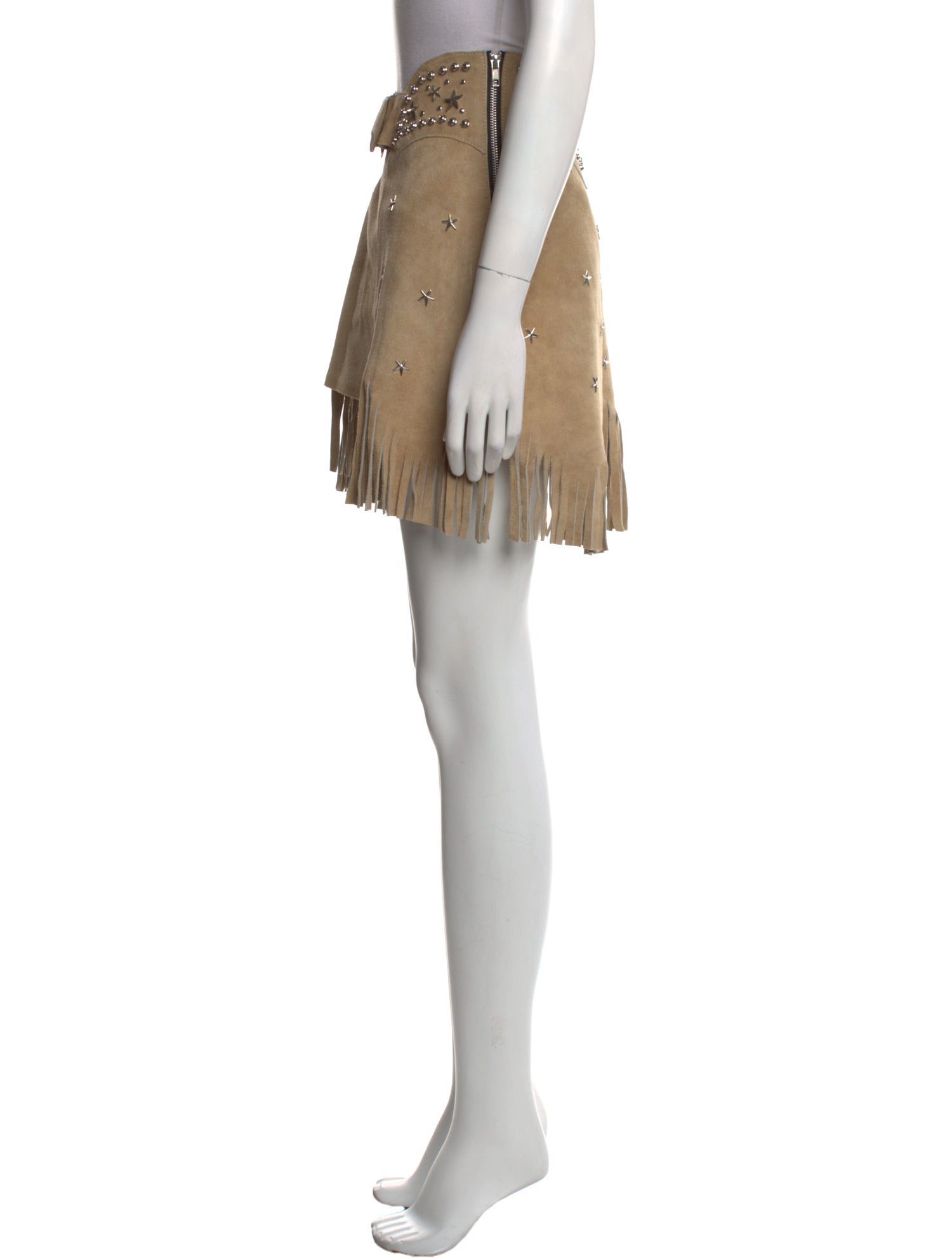 Understated Leather Leather Mini Skirt