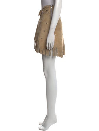 Understated Leather Leather Mini Skirt