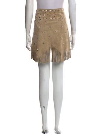 Understated Leather Leather Mini Skirt