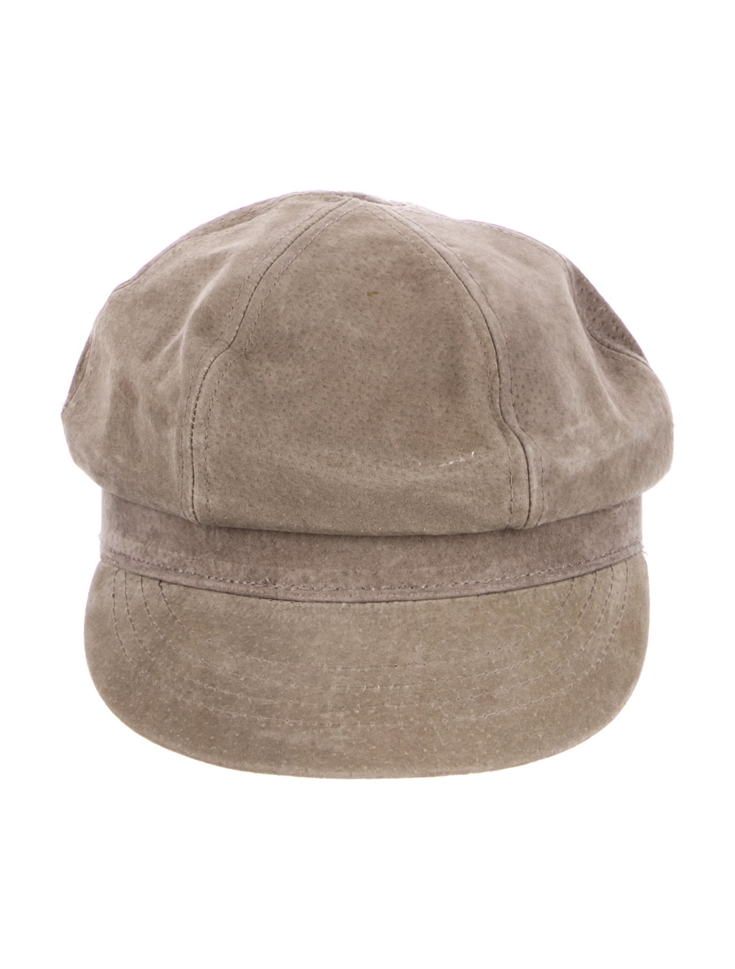 Understated Leather Suede Newsboy Hat