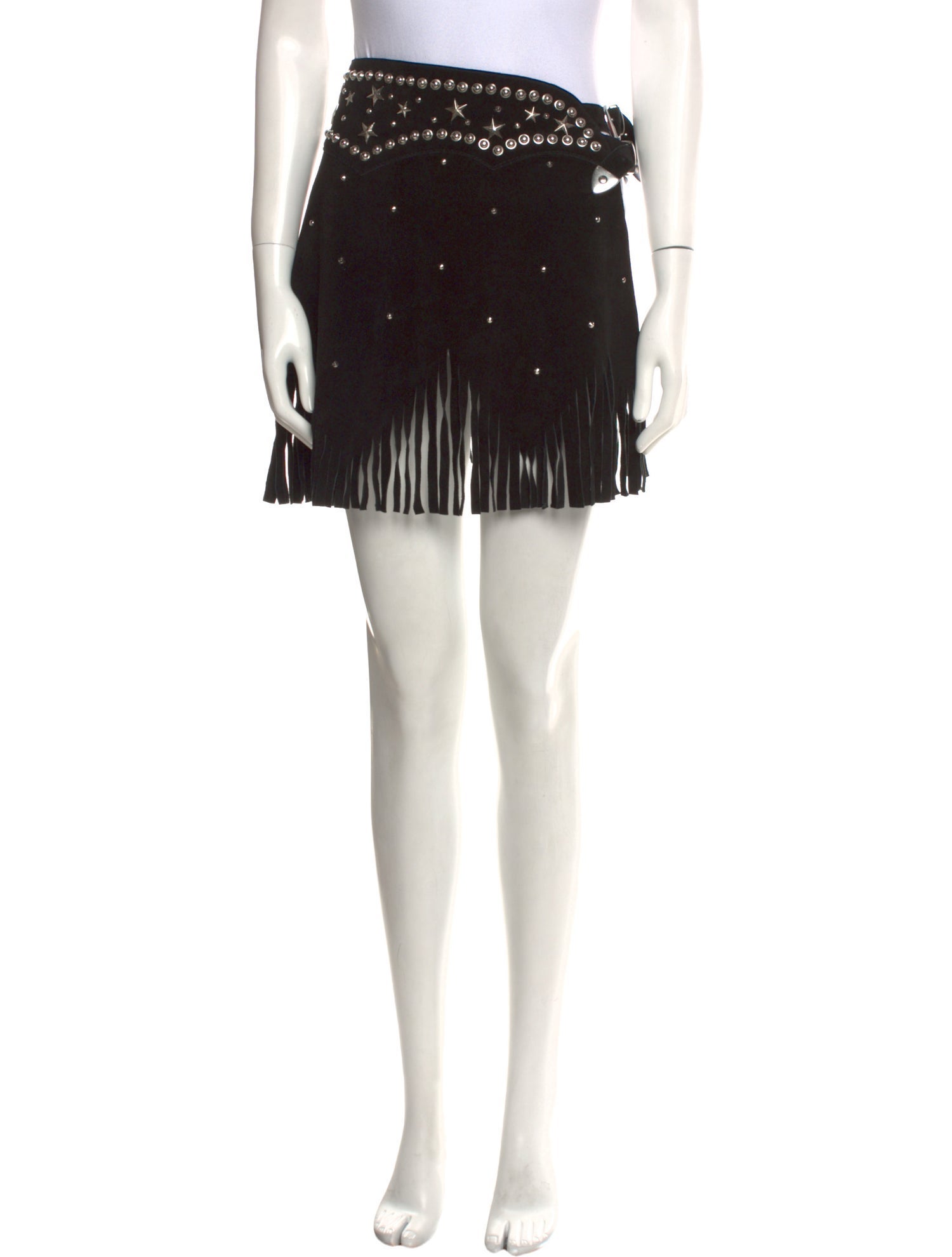 Understated Leather Leather Mini Skirt