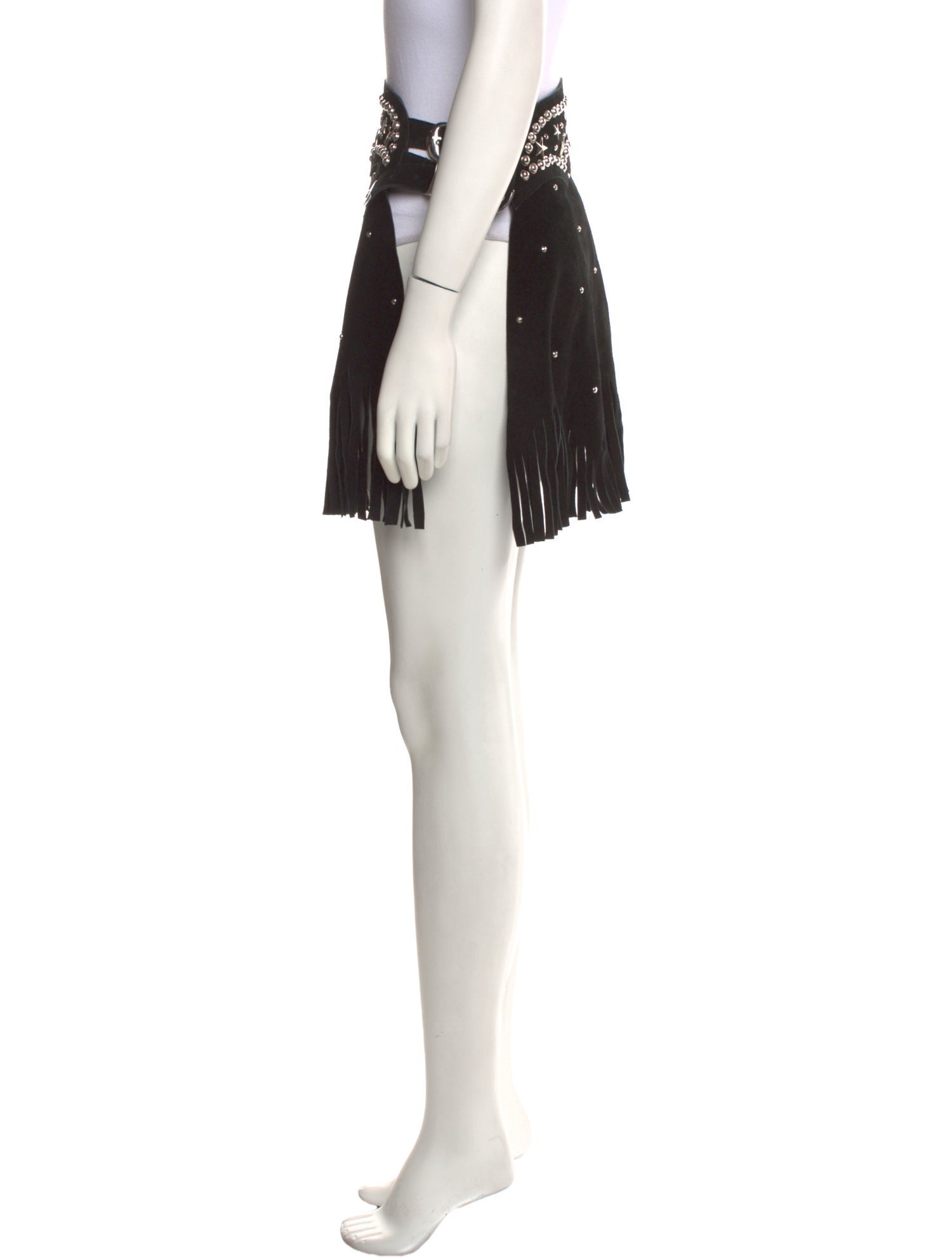 Understated Leather Leather Mini Skirt