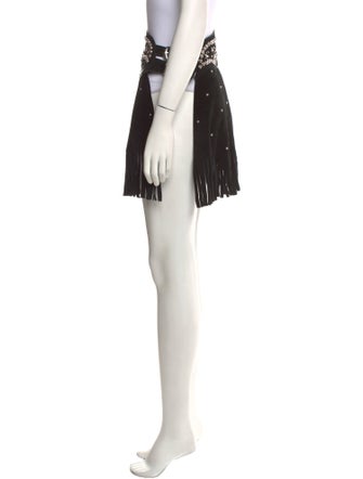 Understated Leather Leather Mini Skirt