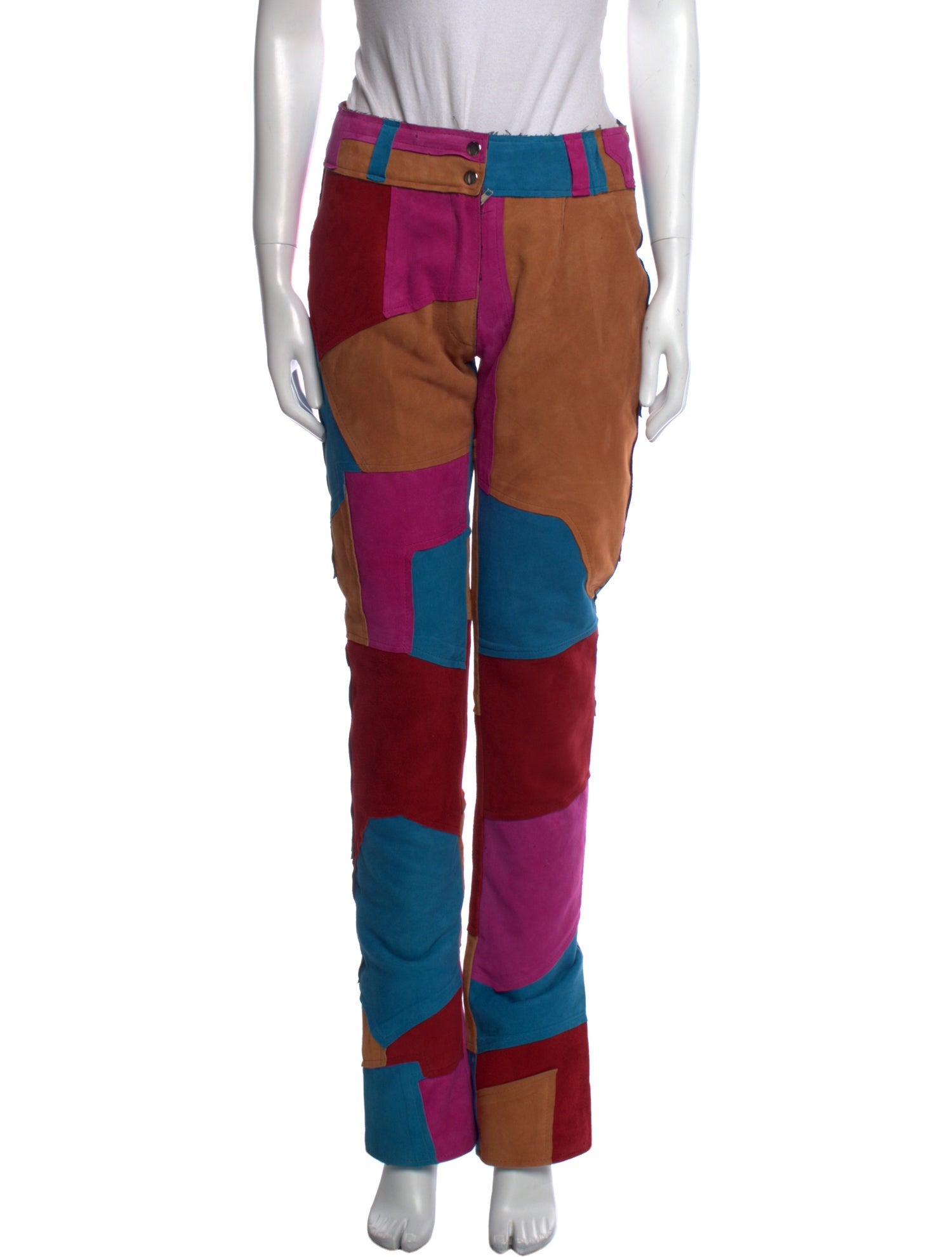 Understated Leather Leather Straight Leg Pants