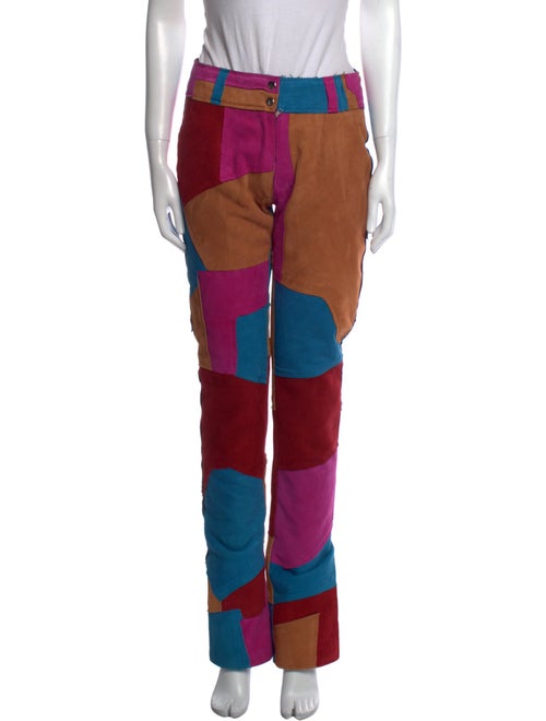 Understated Leather Leather Straight Leg Pants