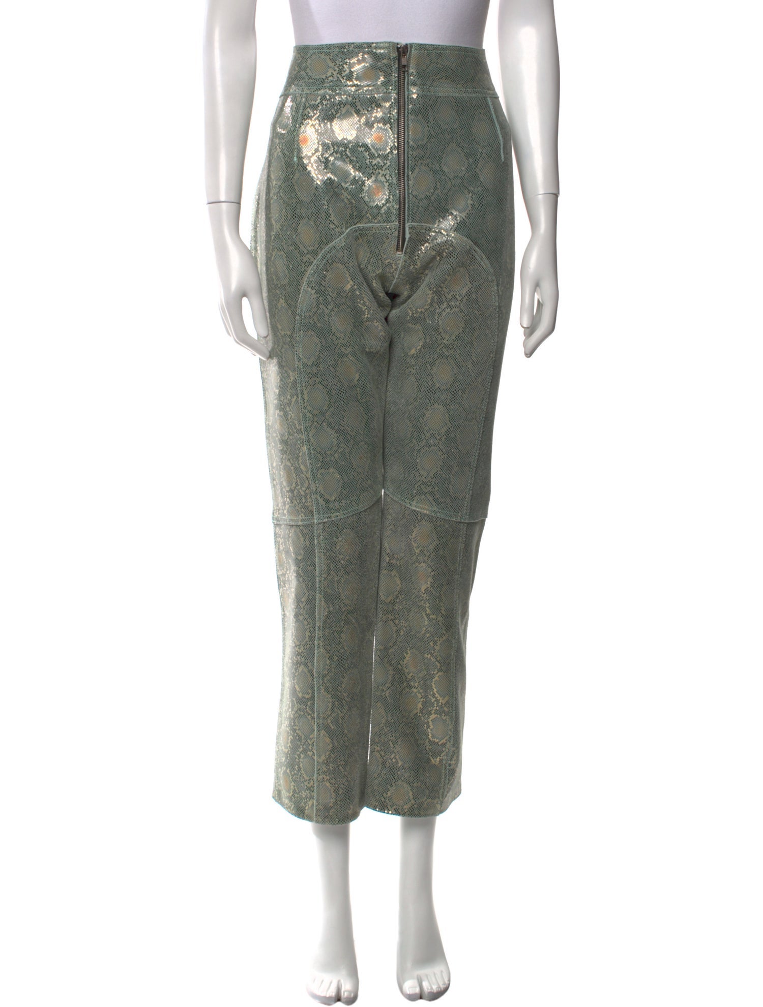 Understated Leather Leather Straight Leg Pants