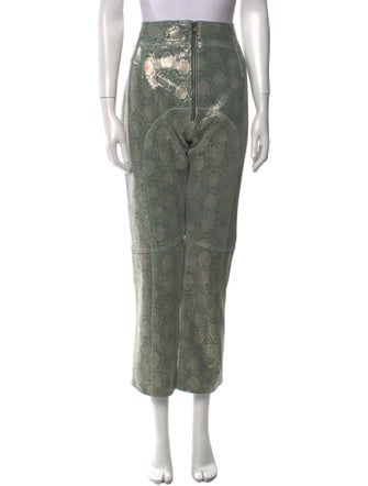 Understated Leather Leather Straight Leg Pants