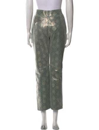 Understated Leather Leather Straight Leg Pants