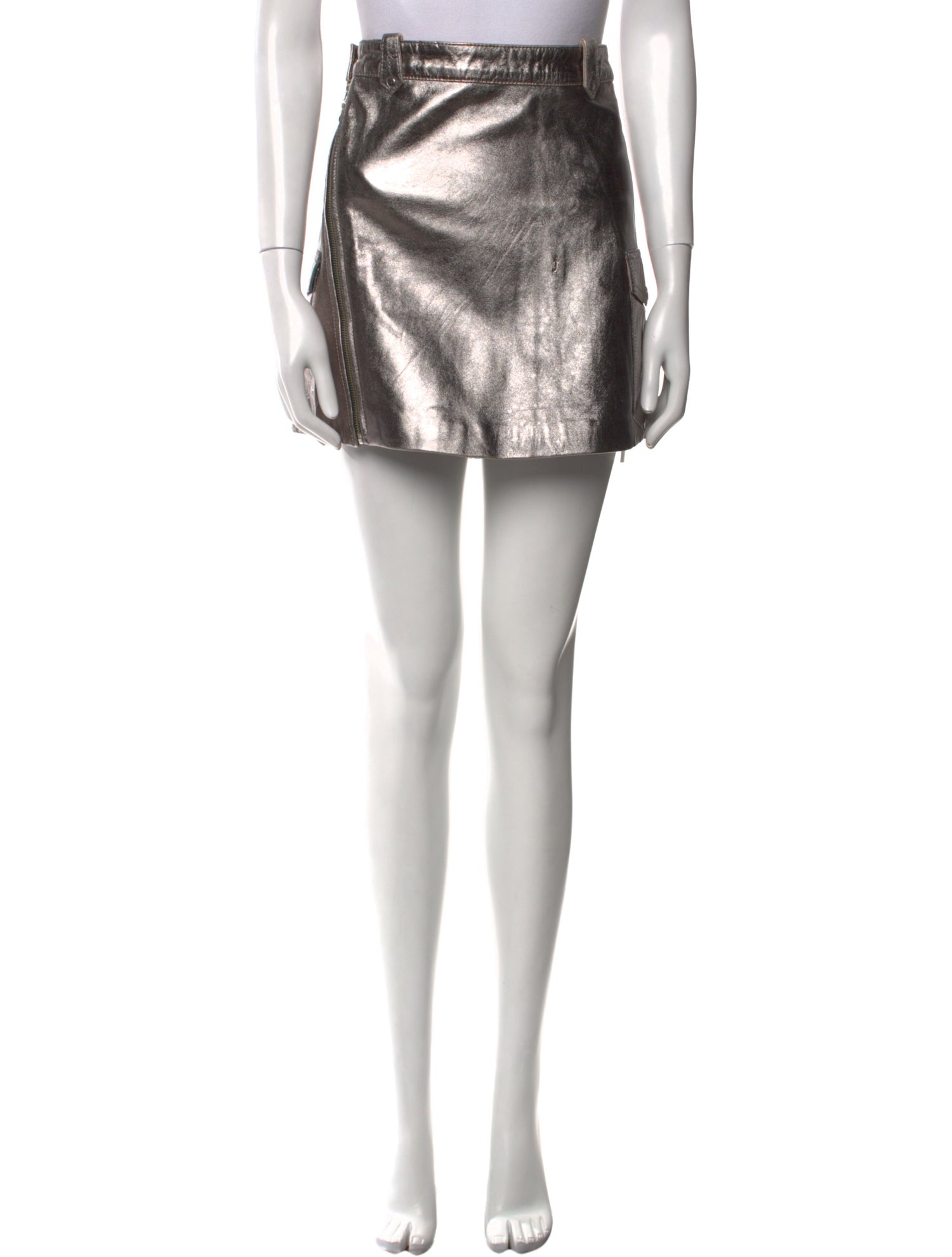 Understated Leather Leather Mini Skirt