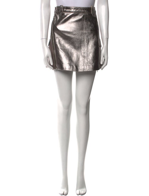 Understated Leather Leather Mini Skirt