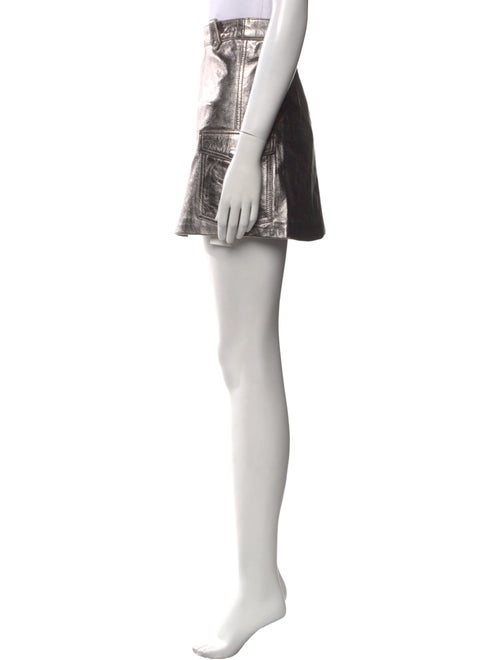 Understated Leather Leather Mini Skirt