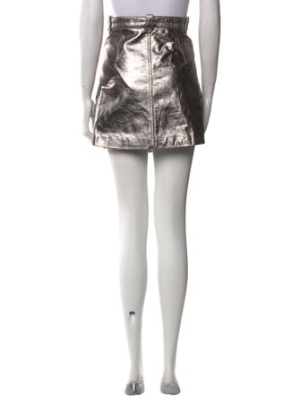 Understated Leather Leather Mini Skirt