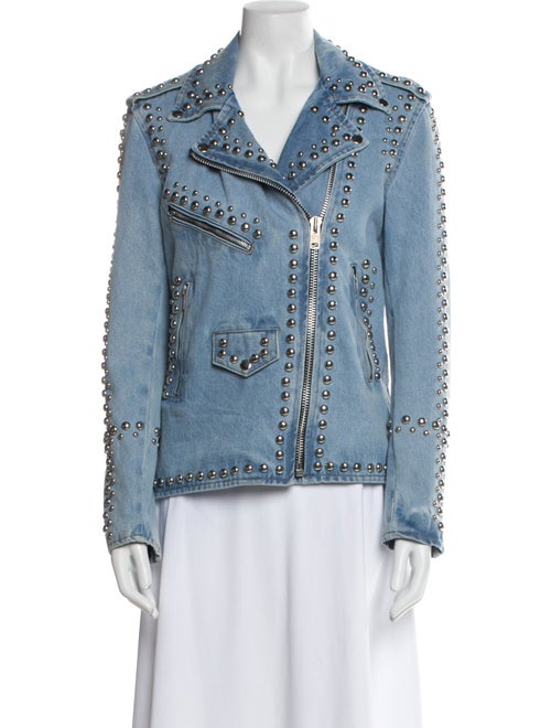 Understated Leather Leather Denim Jacket