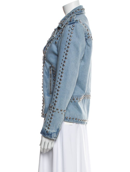 Understated Leather Leather Denim Jacket