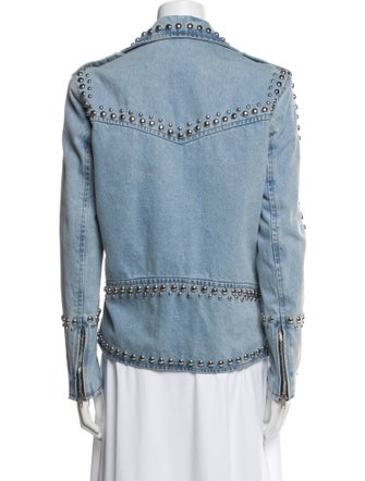 Understated Leather Leather Denim Jacket