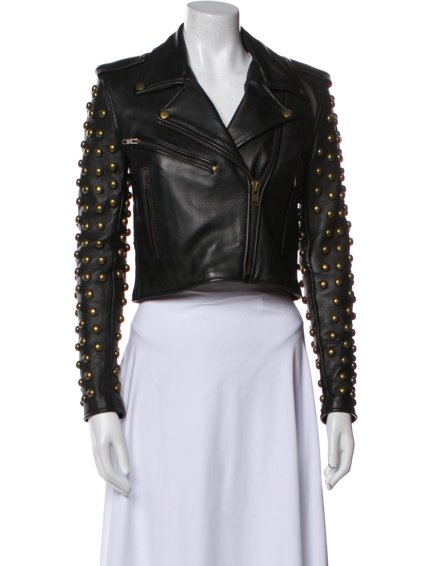 Understated Leather Leather Biker Jacket