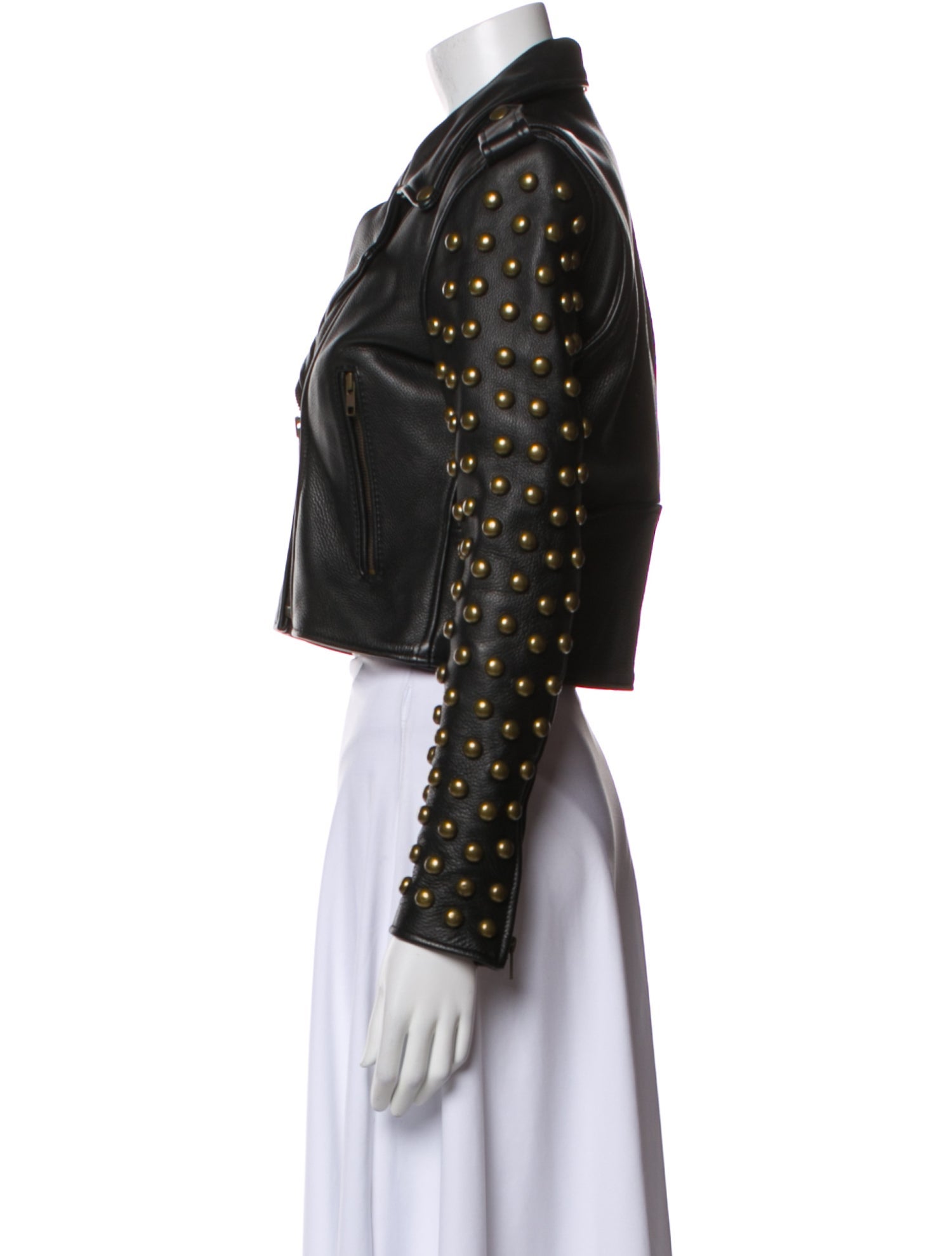 Understated Leather Leather Biker Jacket