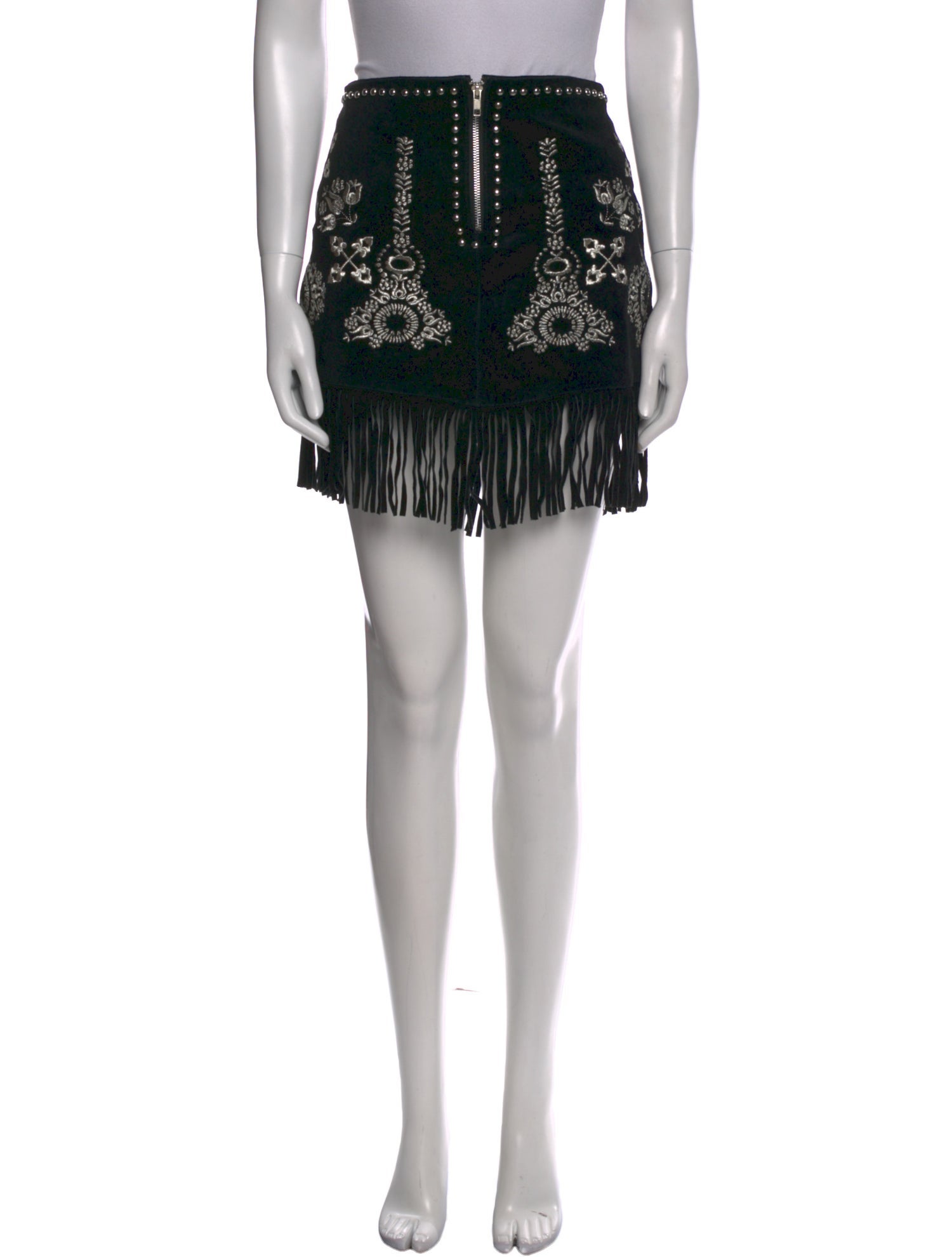 Understated Leather Leather Mini Skirt