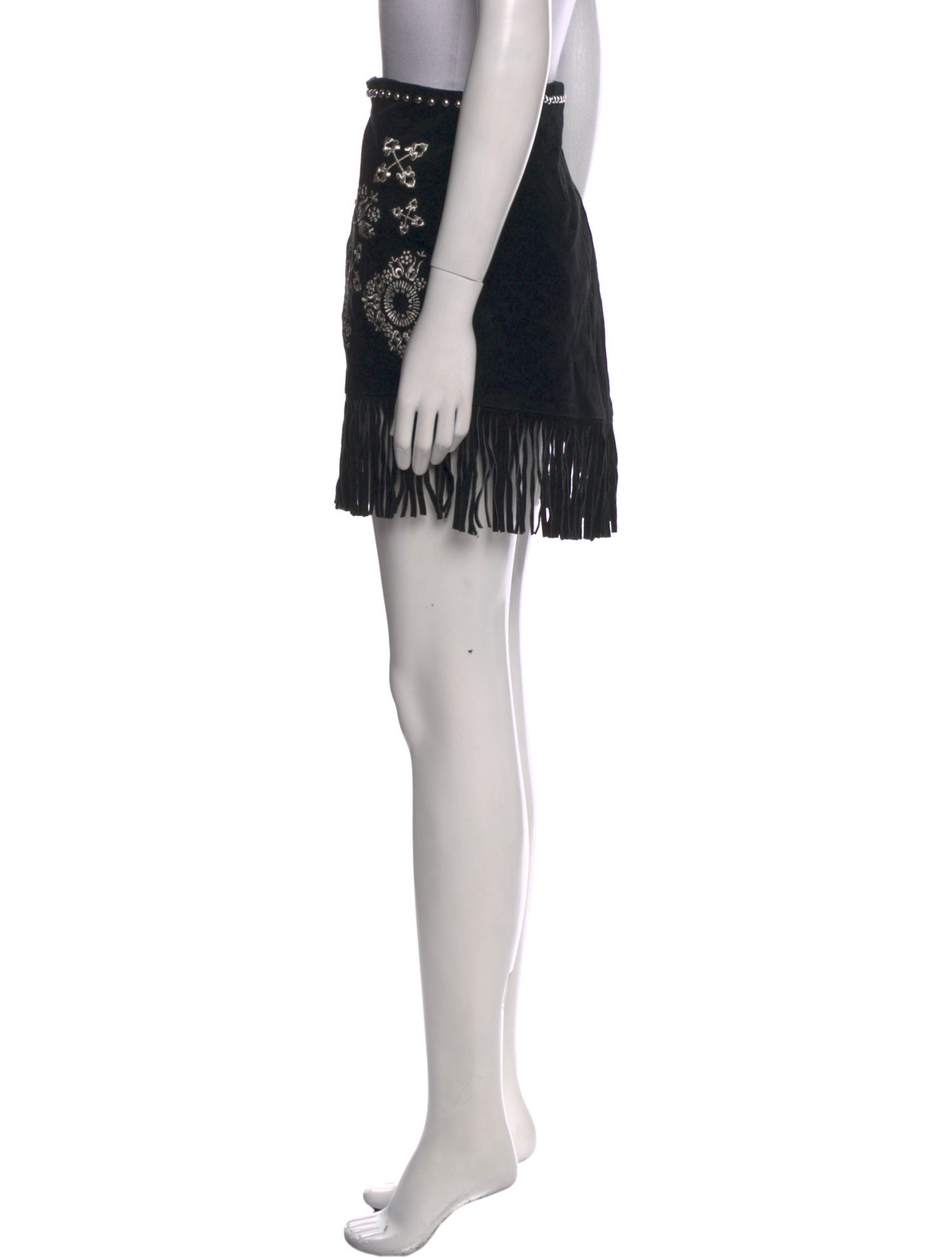 Understated Leather Leather Mini Skirt