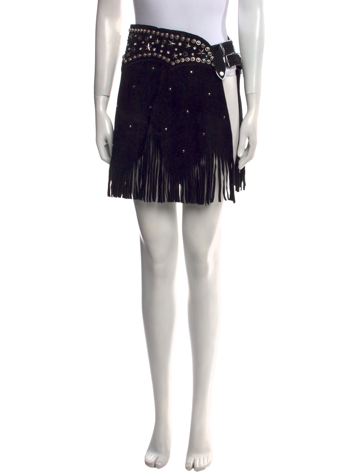 Understated Leather Leather Mini Skirt