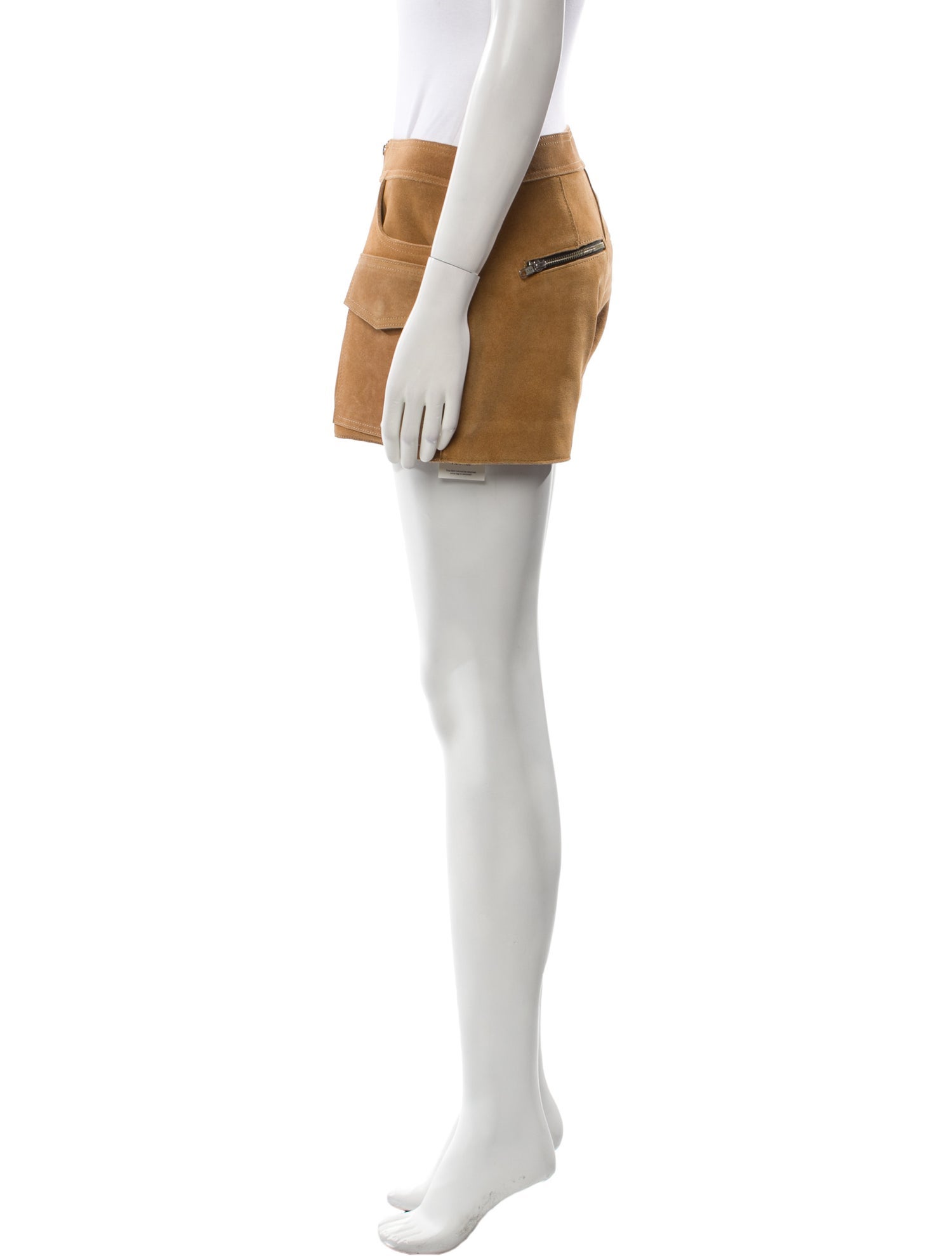 Understated Leather Leather Mini Shorts