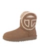 UGG x Telfar Suede Fur Trim Boots