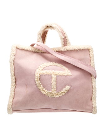 UGG x Telfar Suede 'Pink' Shearling Shopper Medium