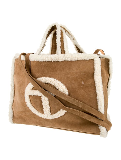 UGG x Telfar Suede Medium Chestnut Shopping Bag Medium
